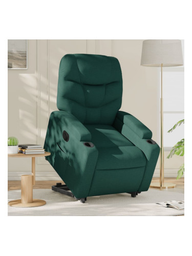 Sonata H Електрически изправящ реклайнер стол, тъмнозелен, текстил