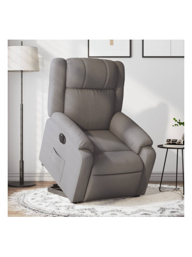 Sonata H Електрически изправящ реклайнер стол, таупе, текстил