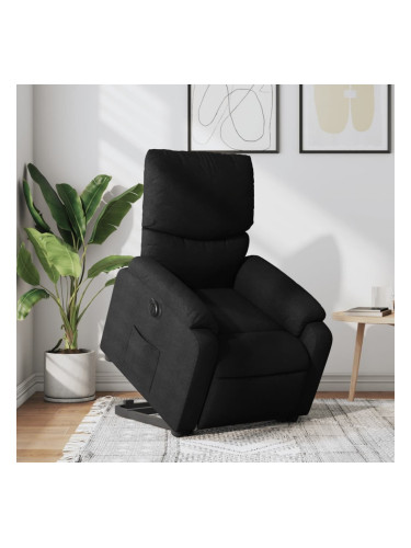 Sonata H Електрически изправящ реклайнер стол, черен, текстил