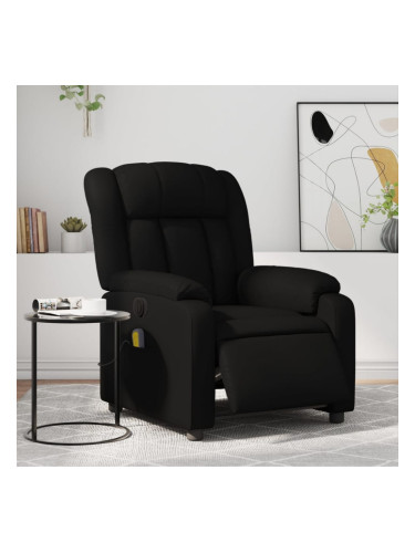 Sonata H Електрически масажен реклайнер стол, черен, изкуствена кожа