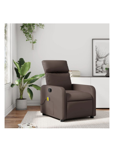 Sonata H Масажен наклоняем стол, кафяв, изкуствена кожа