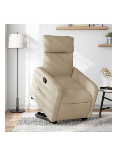 Sonata H Изправящ реклайнер стол, кремав, текстил