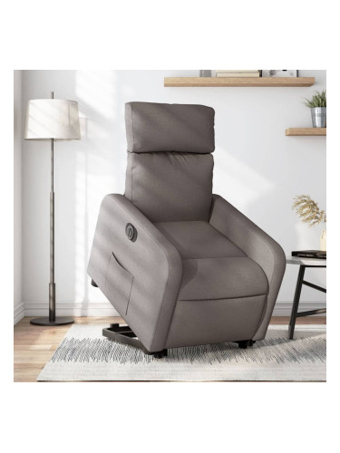 Sonata H Електрически изправящ реклайнер стол, таупе, текстил