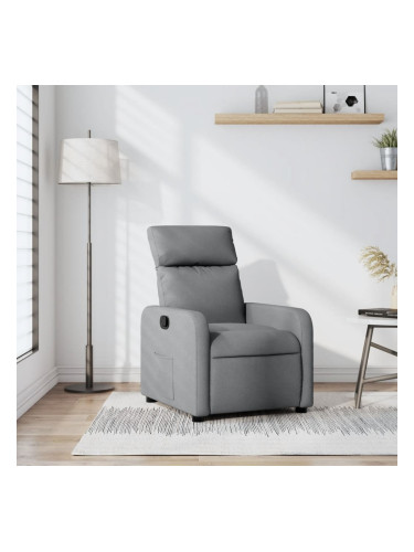 Sonata H Реклайнер стол, светлосив, текстил