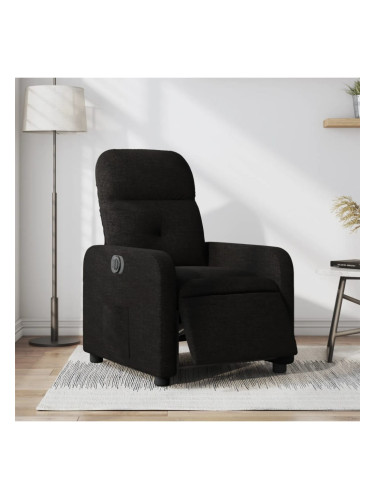 Sonata H Електрически стол реклайнер, черен, текстил