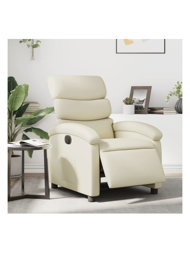 Sonata H Електрически наклоняем стол, кремав, изкуствена кожа