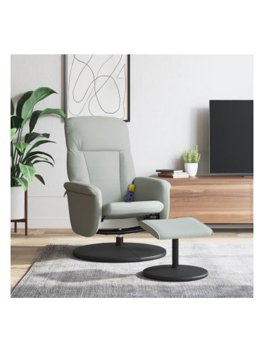 Sonata H Масажен наклоняем стол с табуретка, светлосив, кадифе