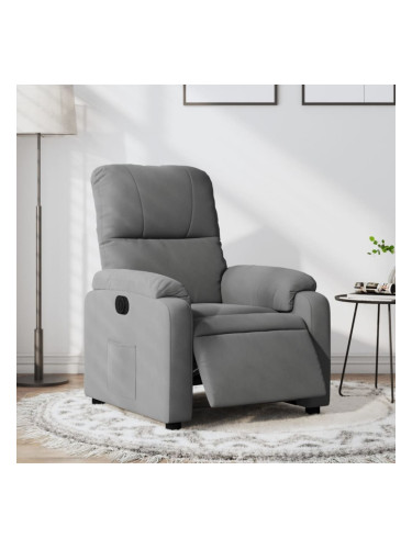 Sonata H Електрически реклайнер стол, тъмносив, микрофибърен текстил