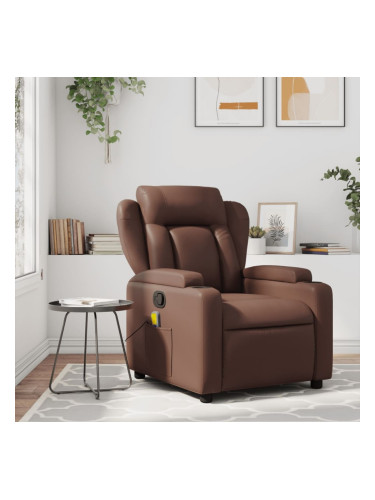 Sonata H Масажен наклоняем стол, кафяв, изкуствена кожа