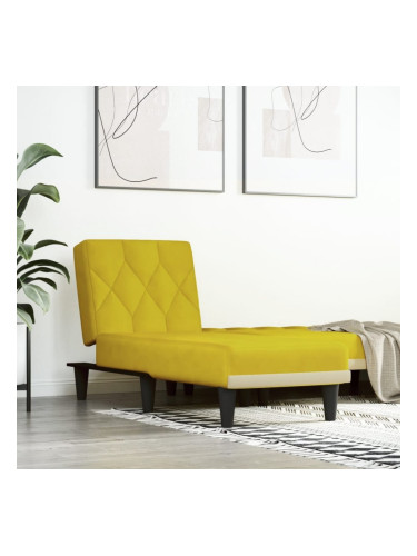 Sonata H Кушетка, жълта, кадифе