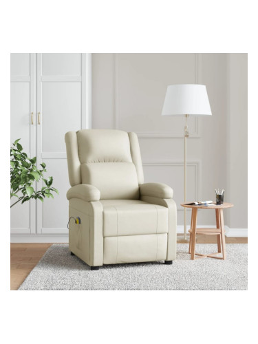 Sonata H Масажен стол, кремав, изкуствена кожа