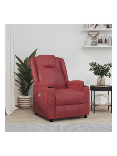 Sonata H Масажен стол виненочервен изкуствена кожа