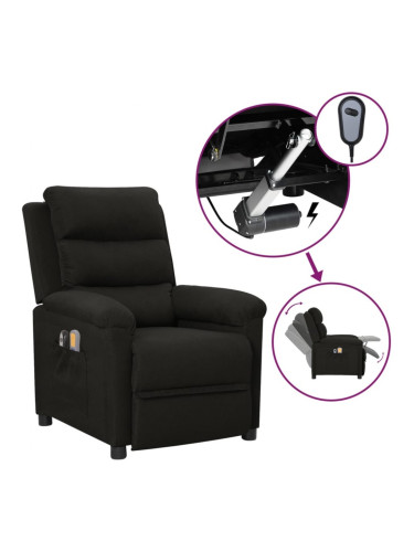 Sonata H Електрически масажен стол, черен, текстил