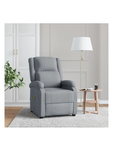 Sonata H Масажен стол, светлосив, текстил