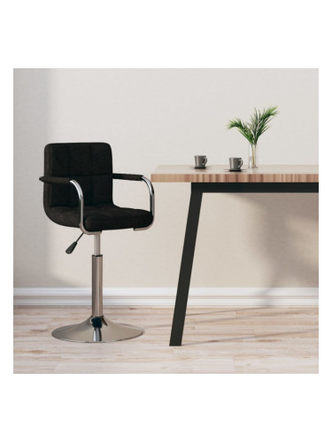 Sonata H Бар табуретка, черна, текстил