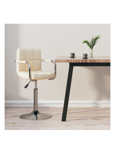 Sonata H Бар табуретка, кремава, текстил