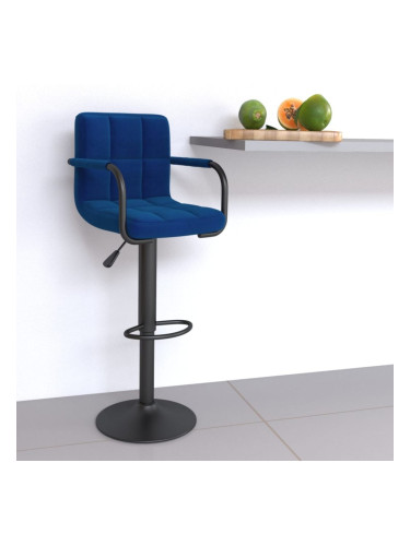 Sonata H Бар табуретка, синя, текстил