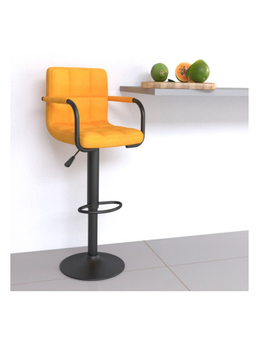 Sonata H Бар табуретка, горчица жълто, текстил