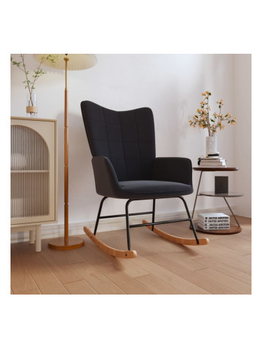 Sonata H Люлеещ се стол, черен, текстил