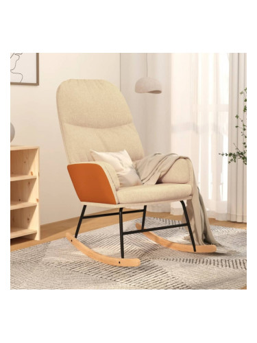 Sonata H Люлеещ се стол, кремаво-бял, текстил