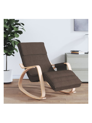 Sonata H Люлеещ стол, тъмнокафяв, текстил