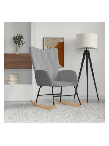 Sonata H Люлеещ се стол, светлосив, текстил