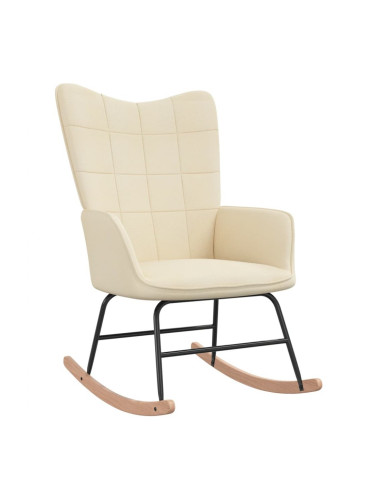 Sonata H Люлеещ се стол, кремав, текстил