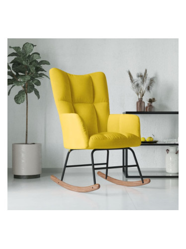 Sonata H Люлеещ се стол, горчица, кадифе