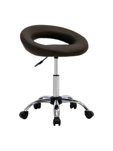 Sonata H Въртящ се трапезен стол, кафяв, изкуствена кожа