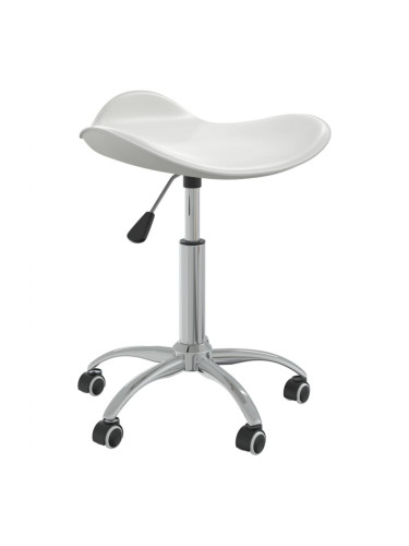 Sonata H Въртящ се трапезен стол, бял, изкуствена кожа