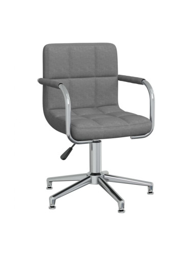 Sonata H Въртящ се трапезен стол, светлосив, текстил