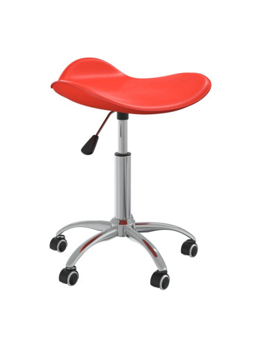 Sonata H Въртящ се трапезен стол, червен, изкуствена кожа