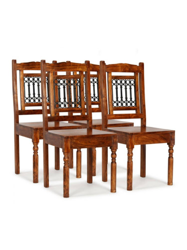 Sonata H Трапезни столове, 4 бр, масивно дърво, класически