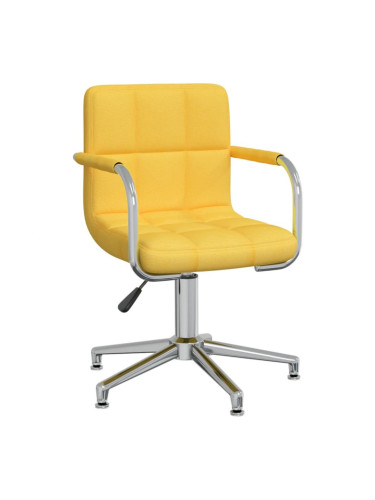 Sonata H Въртящ се трапезен стол, горчица, текстил