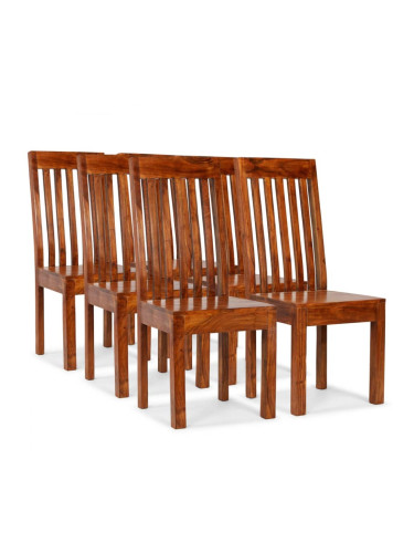 Sonata H Трапезни столове, 6 бр, масивно дърво, модерни