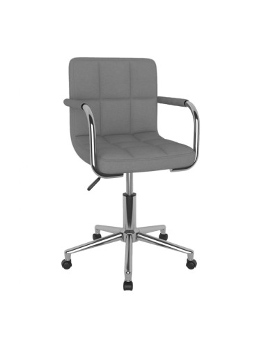 Sonata H Въртящ се трапезен стол, светлосив, текстил