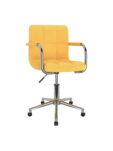 Sonata H Въртящ се трапезен стол, горчица, текстил