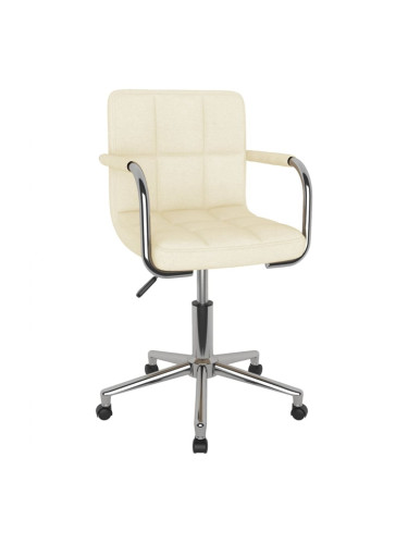 Sonata H Въртящ се трапезен стол, кремав, текстил