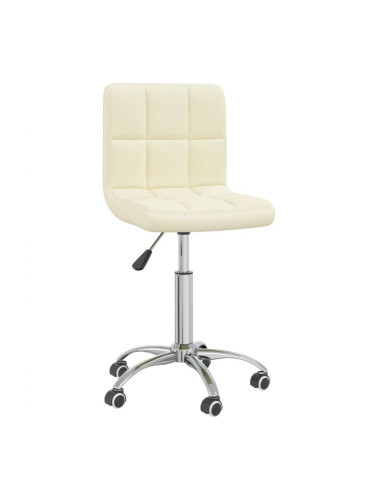 Sonata H Въртящ се трапезен стол, кремав, текстил