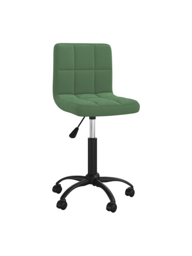 Sonata H Въртящ се трапезен стол, тъмнозелен, кадифе