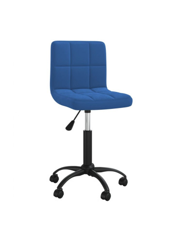 Sonata H Въртящ се трапезен стол, син, кадифе