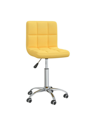 Sonata H Въртящ се трапезен стол, горчица, кадифе