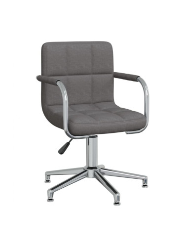 Sonata H Въртящ се трапезен стол, тъмносив, текстил