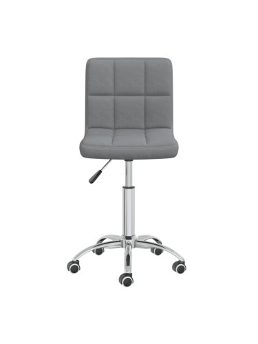 Sonata H Въртящ се трапезен стол, светлосив, текстил