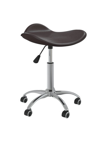 Sonata H Въртящ се трапезен стол, кафяв, изкуствена кожа