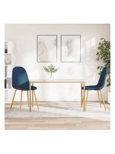 Sonata H Трапезни столове, 2 бр, сини, кадифе