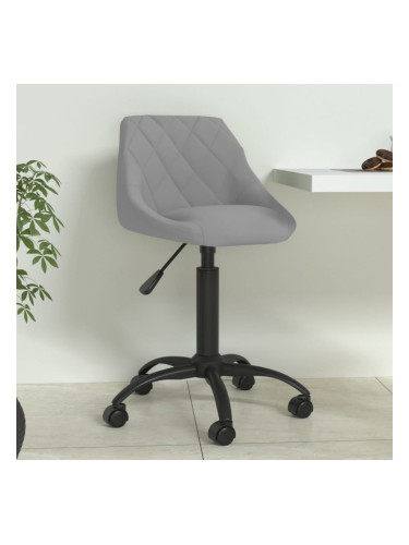 Sonata H Трапезен стол, светлосив, кадифе