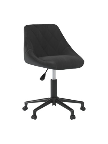 Sonata H Въртящ се трапезен стол, черен, кадифе