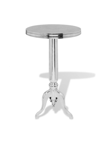 Sonata H Кръгла странична маса, алуминиева, сребриста