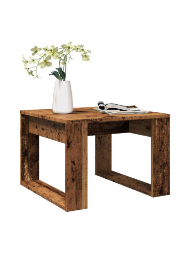 Sonata H Странична маса, старо дърво, 50x50x35 см, инженерно дърво